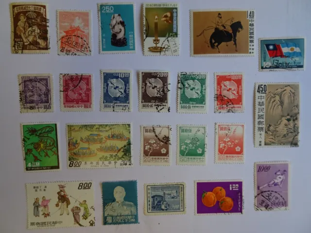 Verschiedene Briefmarken China Taiwan