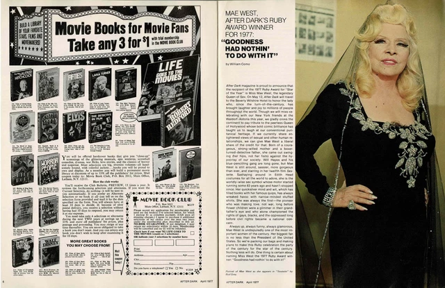 AFTER DARK 4/77 Donna Summer Bernie Taupin Mae West Liz Torres Sparks ...