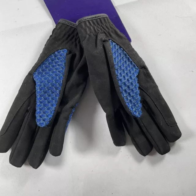 Elico Black/blue High Performance Horse Riding Gloves BRAND NEW CXL 2