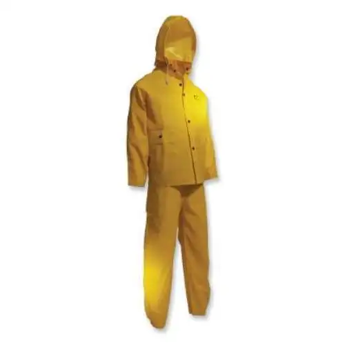 Dunlop Protective Footwear Sitex 3-Pc Rain Suit with Detachable Hood Jacket/Bib