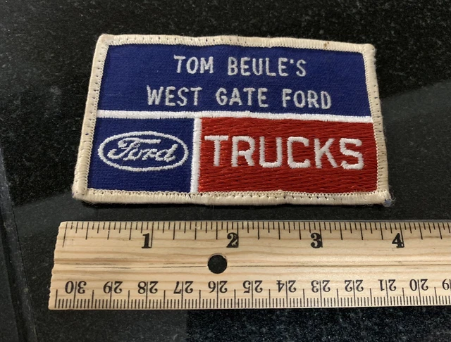 Vtg Ford Truck Tom Beule’s West Gate Dealer Embroidered Patch Sew On