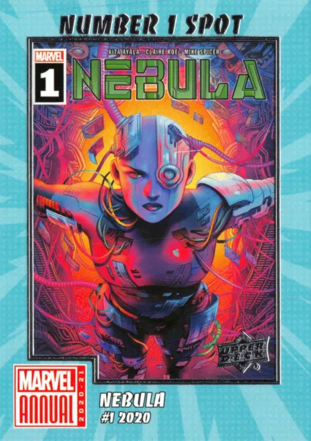 Marvel Annual 2020-21 (UD) NUMBER 1 SPOT Insert N1S-14 / NEBULA #1 2020