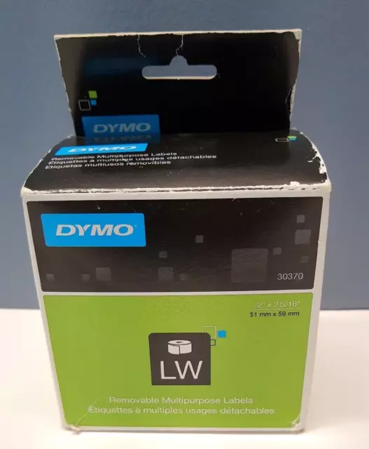 DYMO LabelWriter Multipurpose Labels 2 x 2 5/16 White 250 Labels/Roll 30370
