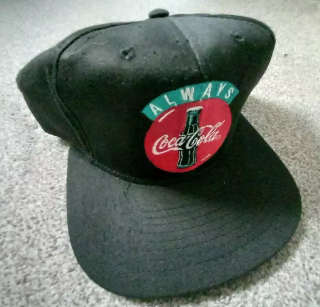 Always Coca-Cola Snapback Baseball Cap -Stitched Badge New  100% Cotton Rare 90s