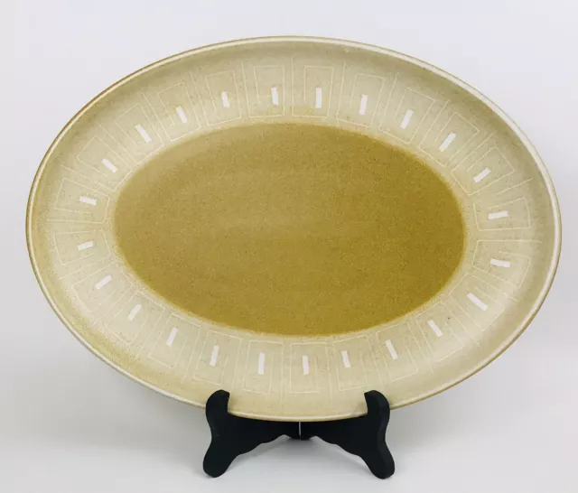 Vintage 1960's MCM Denby Ode Serving Platter Stoneware England 13"