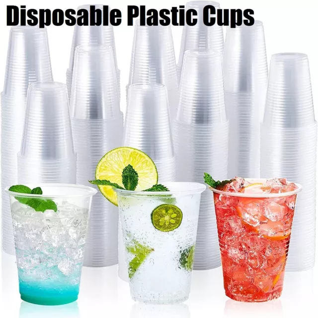 Disposable Plastic Cups Clear Reusable Plastic Drinking Cups Water Cup Party Cup