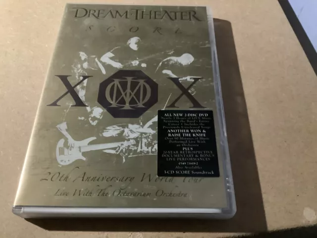 Dream Theater Score 2 Disc DVD Includes Over 90 Min DT Performing With Orchestra