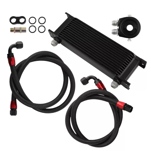 Universale Radiatore olio kit 13 Row AN-10 AN10 Oil Cooler & Adattatore Line Kit