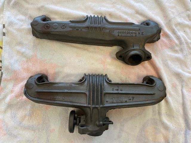 OEM Cast Exhaust Manifolds 1970’s Mopar Dodge Plymouth 318 340 360 Great Shape OEM Cast Exhaust Manifolds 1970’s Mopar Dodge Plymouth 318 340 360 Great Shape