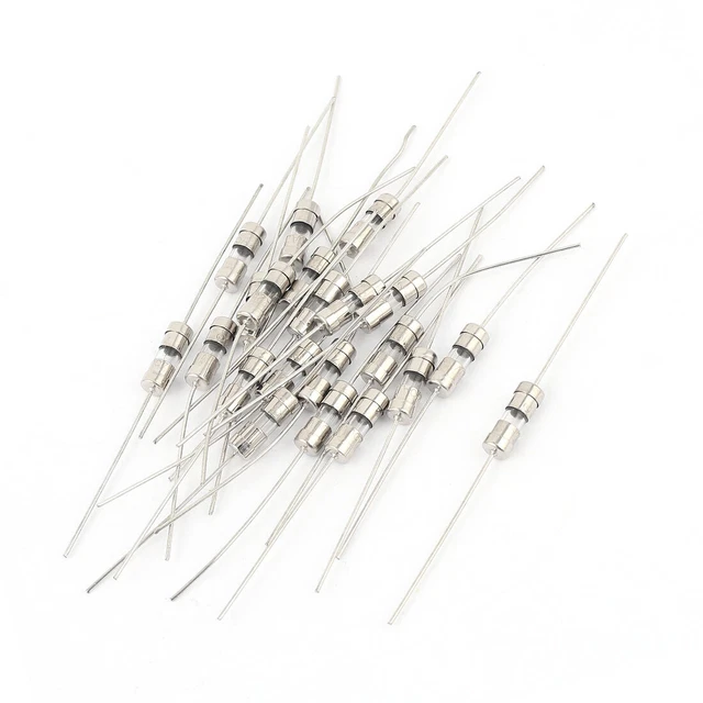 20pcs 250V 4x11mm Rapide soufflage fils axiaux intérim fusible verre tube 6.5cm