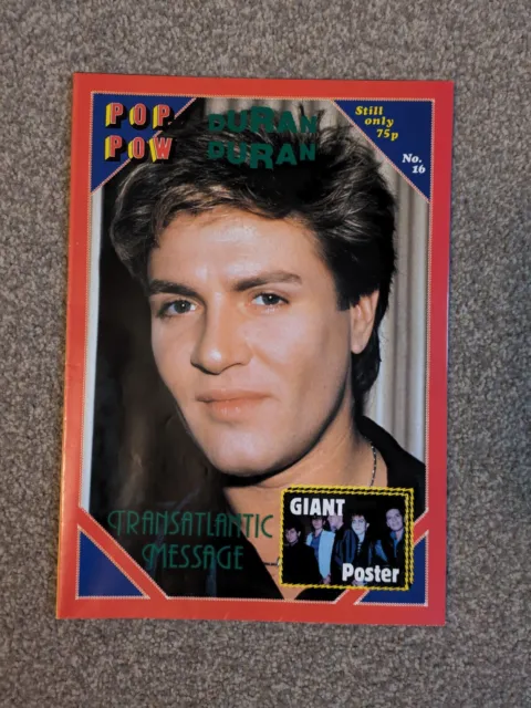 Pop Pow Poster Magazine - No. 16 ft DURAN DURAN 1980's
