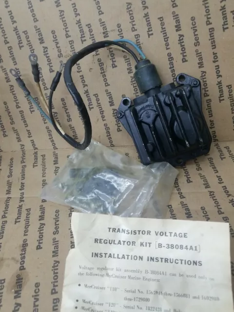 New Quicksilver Mercury Outboard Voltage Regulator Kit, #38084 A1 Nos