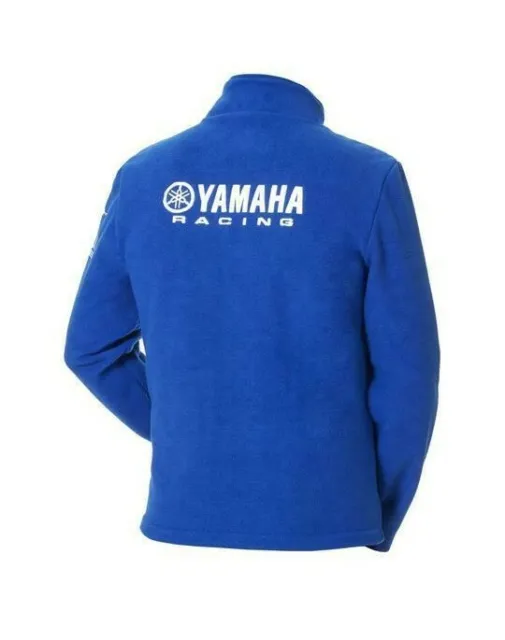 Genuine Yamaha Paddock Blue Men's Matsue Blue Fleece Jacket NEW 3