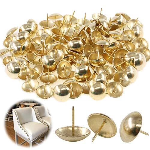 Antique Upholstery Tacks - 100Pcs (Furniture Nails, Assortment Kit)