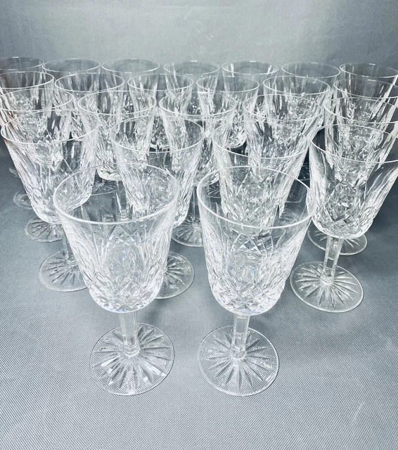 2 Sets Of 12 ! 24 Waterford Crystal Lismore Water Stem Goblets Glasses 6 7/8"EXC 2 Sets Of 12 ! 24 Waterford Crystal Lismore Water Stem Goblets Glasses 6 7/8"EXC