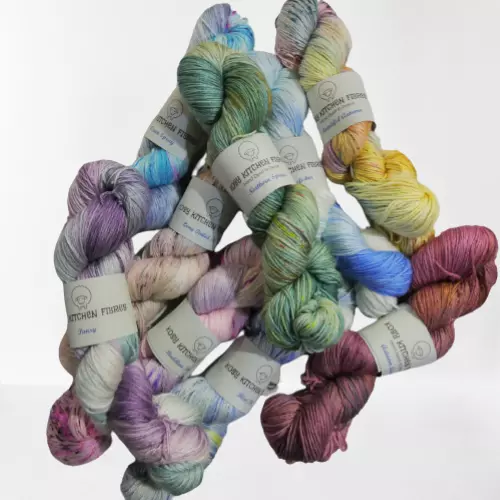 4 Ply Yarn Merino Silk Fingering Sock 100g Hand Dyed wool knitting crochet