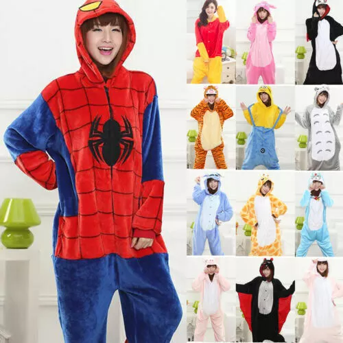 Unisex Animal Pajamas Adult Sleepwear Cartoon Cute Jumpsuit Costume Cosplay