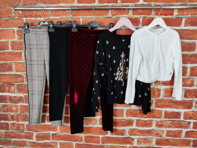 Girls Bundle Age 7-8 Years Next M&S J Conran Leggings Sweatshirt Cardigan 128Cm