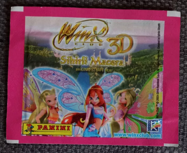 Bustina sigillata di Figurine Stickers "Winx 3D Magiche Avventure", Panini 2010