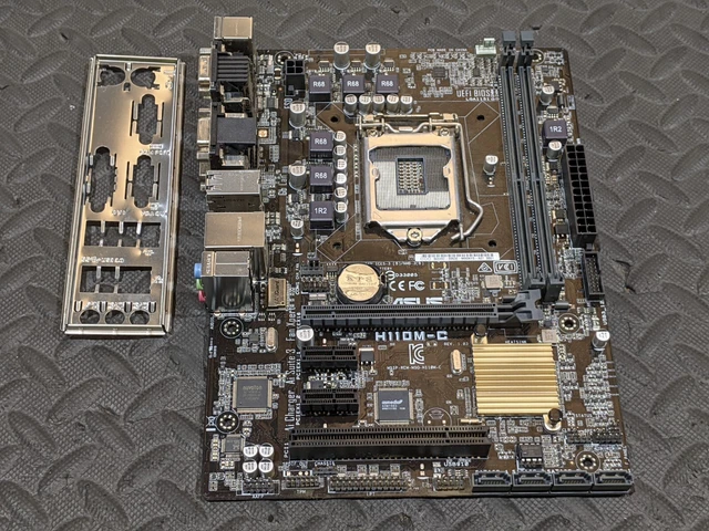 ASUS H110M-C INTEL LGA1151/Socket H4 Motherboard with I/O Plate £39.95 ...