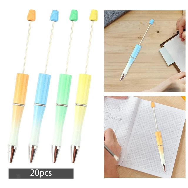 20 Stück Bead Kugelschreiber DIY Rollerball Pen für Schule Zeichnen