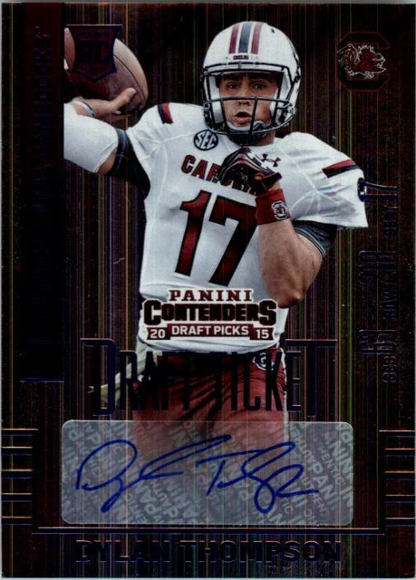 2015 Contenders Draft Picks College Draft Ticket Blue Foil #262 Dylan Thompson