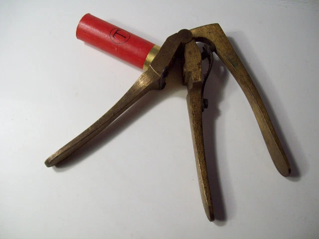 chasse rare sertisseur complet en buis cal.16 pour cartouche