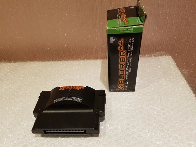 Rare Xplorer 64 The Ultimate Cheat Cartridge Adapter Cart Nintendo 64 Game N64 5