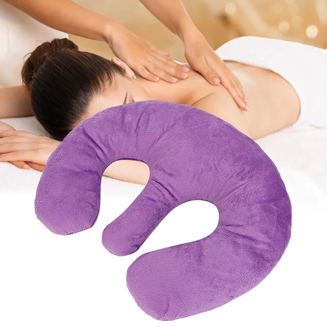 Almohada de soporte de senos (púrpura) para masaje de pecho almohadas para