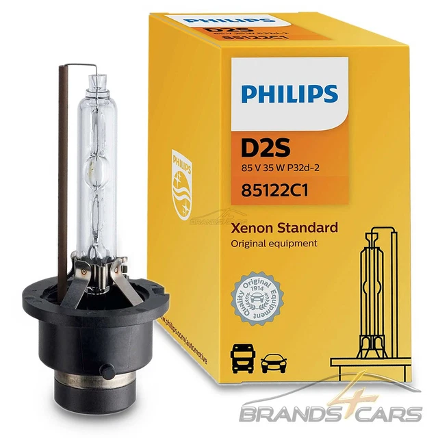 Ampoule Xénon D2S Philips 85122 6000K – 35W 85V, Lumière Blanche Pour Phares Voiture
