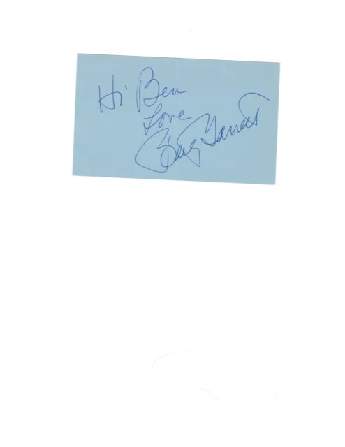 Actress Betty Garrett  Autograph On Card