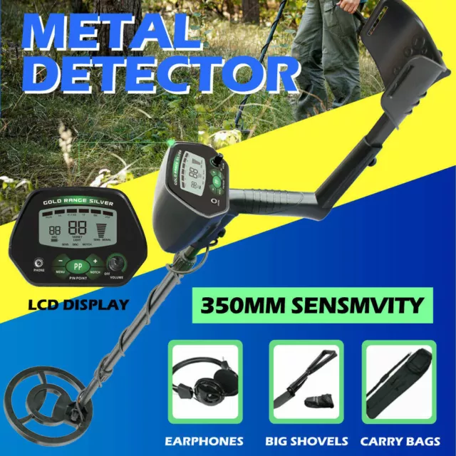 Metal Detector Treasure Hunter Deep Sensitive LCD Searching Gold Finder Digger