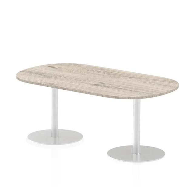 Dynamic Italia 1800Mm Poseur Boardroom Table Grey Oak Top 725Mm High Leg ITL0183