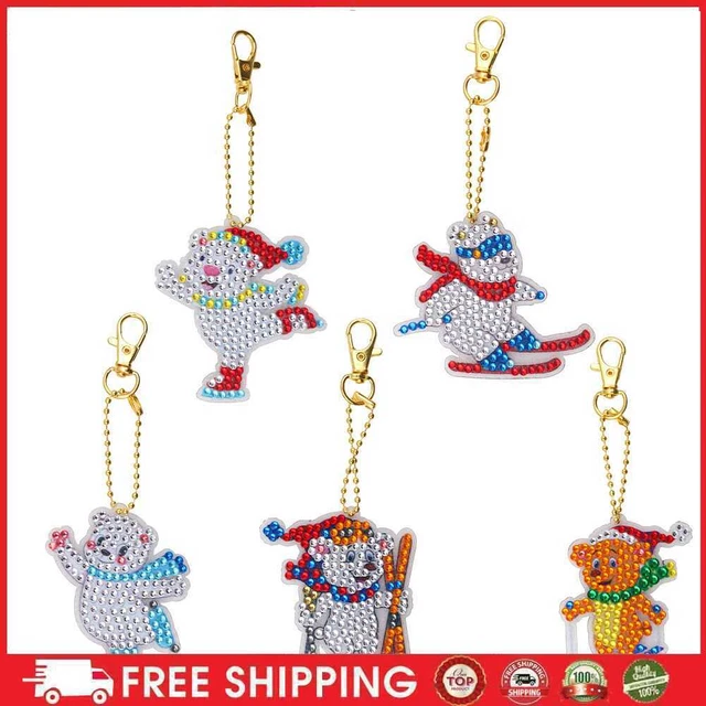 Generic Snow Sports Diamond Painting Keychain DIY Crystal Drill Schl?selanh?ger