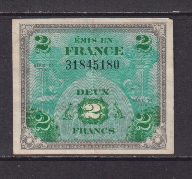 FRANCE - 1944 2 Francs Circulated Banknote