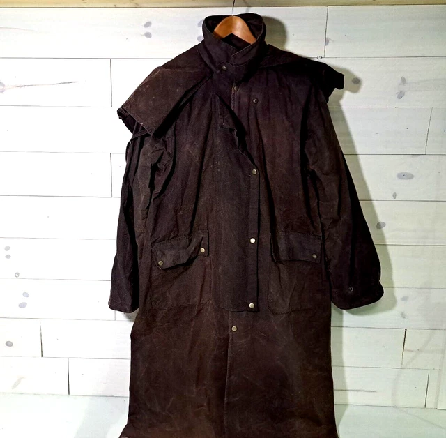 Vintage Cowboy Western Full Length Duster Mens Size XL Good Distress Condition
