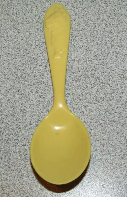 Vintage 1930’s BeetleWare Scotty Dog Children’s Child's Small Yellow Spoon
