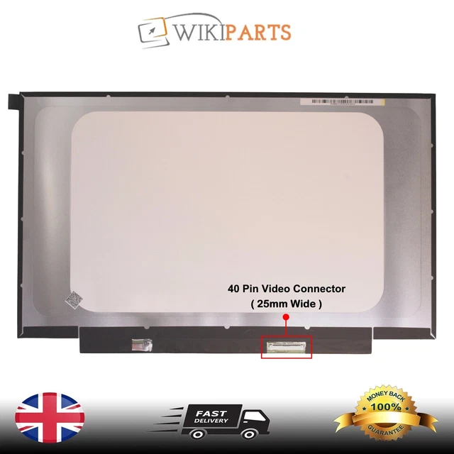 Replacement For HP P/N L37862-J93 14" LED LCD FHD AG Touch Display Screen 40 Pin