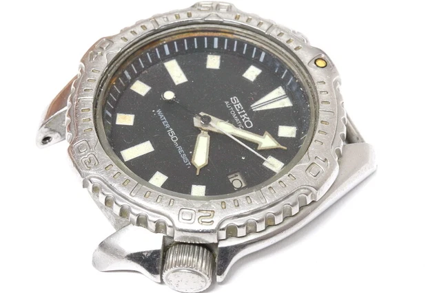 SEIKO DIVER 7002 automatic watch, NO case back, running -14488 EUR