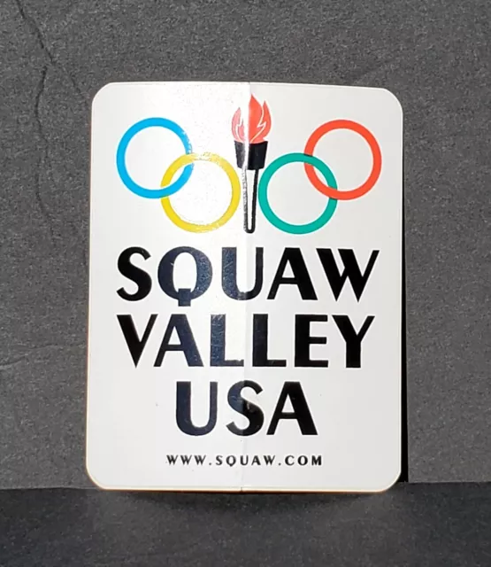 Squaw Valley Ski Resort Olympic Snow Skiing Boarding Multicolored Sticker Decal