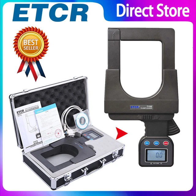 ETCR7100 Super Large Caliber Leakage Current Clamp Meter CT DC/AC ✦KD