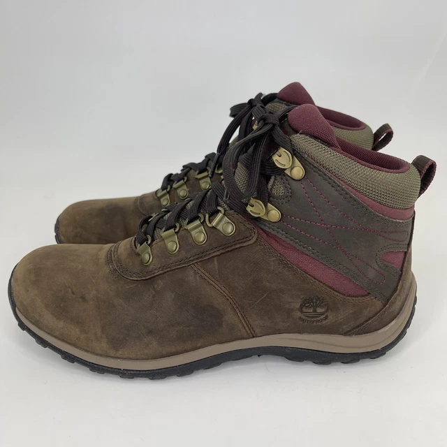 TIMBERLAND WOMENS NORWOOD Mid Waterproof Hiking Shoe Brown 9.5 M