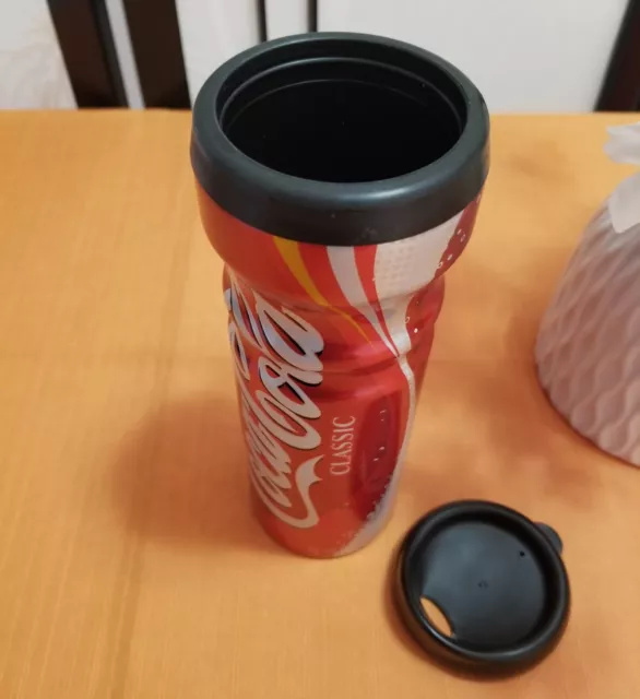 Rare Coca-Cola Classic Insulated Travel Mug - New - Aluminum with Liner 3