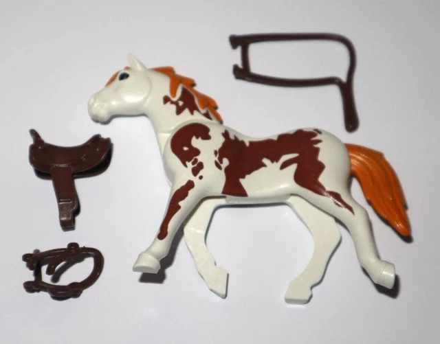 Playmobil Cheval Avec Poulain Doré