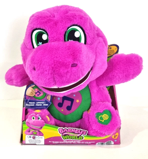 BARNEY'S WORLD SING-ALONG Interactive JGT51 Dinosaur Plush Talk ...