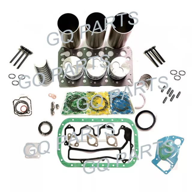 For B1550HST B6200D B6200E Tractor Kubota Engine Parts D850 Overhaul Rebuild Kit