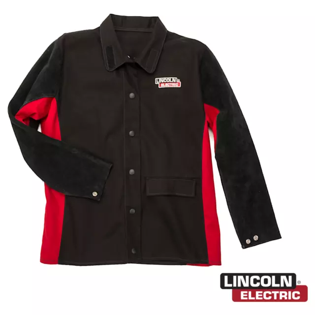 Lincoln Electric K2986-XXL Shadow Split Leather Sleeved Welding Jacket