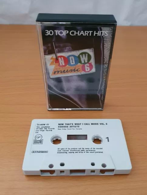 NOW THAT’S WHAT I Call Music 6 Original Double Cassette Tapes 30 Chart ...