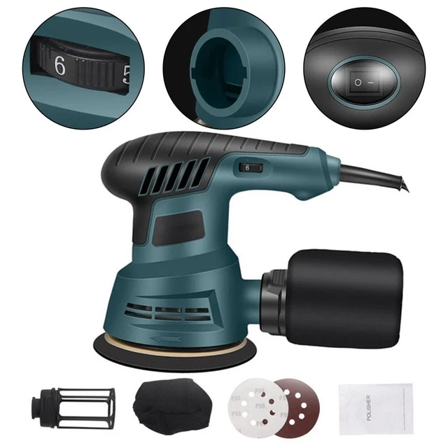 Ponceuse à Brosse 1250 W - 6 Vitesses Réglables (100-3000 Tr/min) - Pour Polissage, Décapage, Nettoyage Métal
