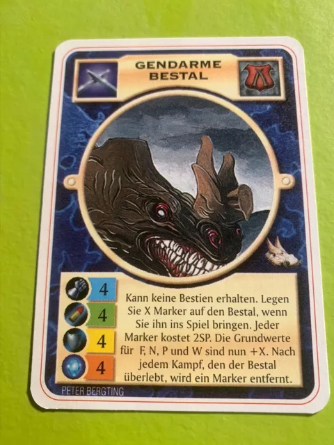 Doomtrooper Paradise Lost: Gendarme Bestal *tedesco* Mutant Chronicles CCG